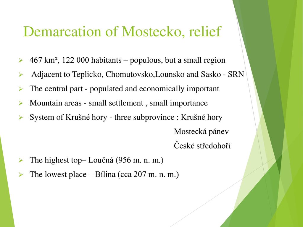 Our region Mostecko. - ppt download