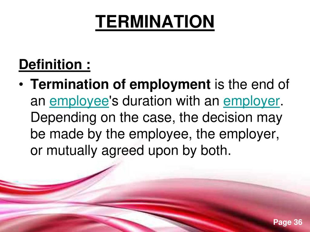 What Does Termination of Employment Mean?