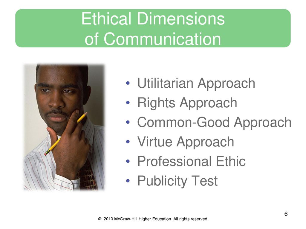 Ethical Dimensions of Communication