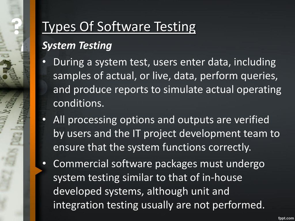 Types Of Software Testing