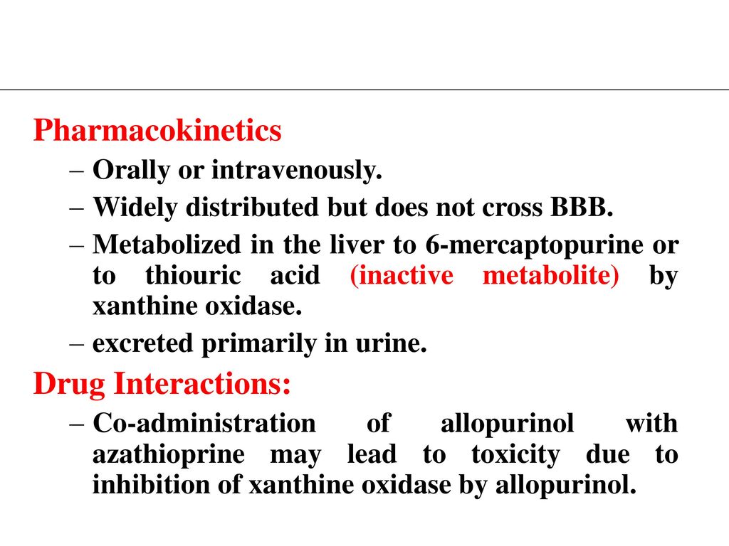 Pharmacokinetics Drug Interactions: Orally or intravenously.