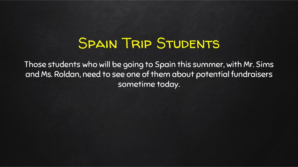 Spain Trip Students