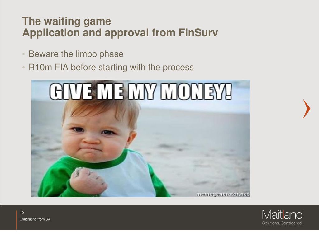 The waiting game Application and approval from FinSurv