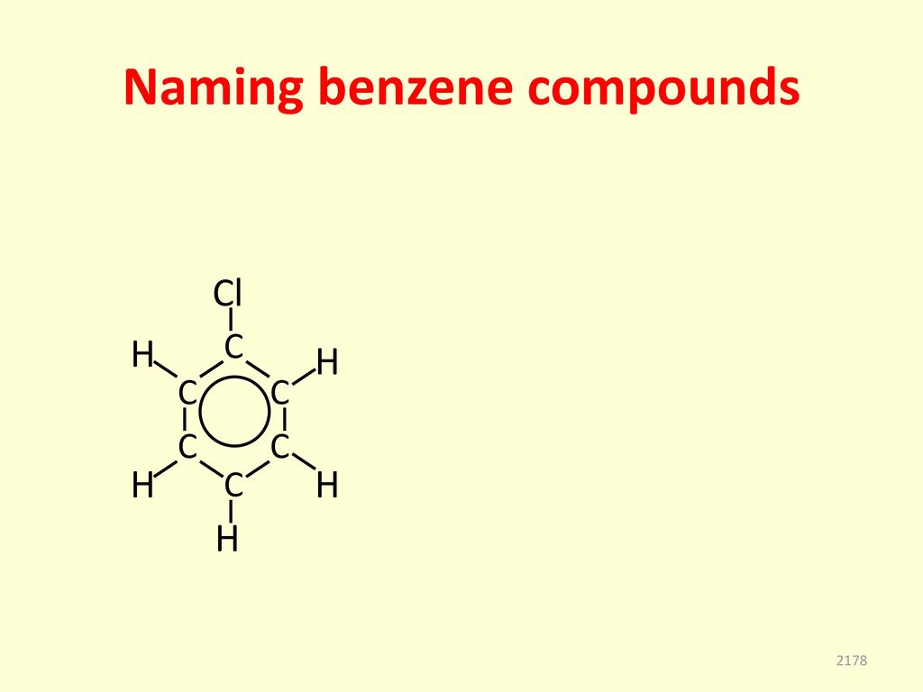 Naming benzene compounds