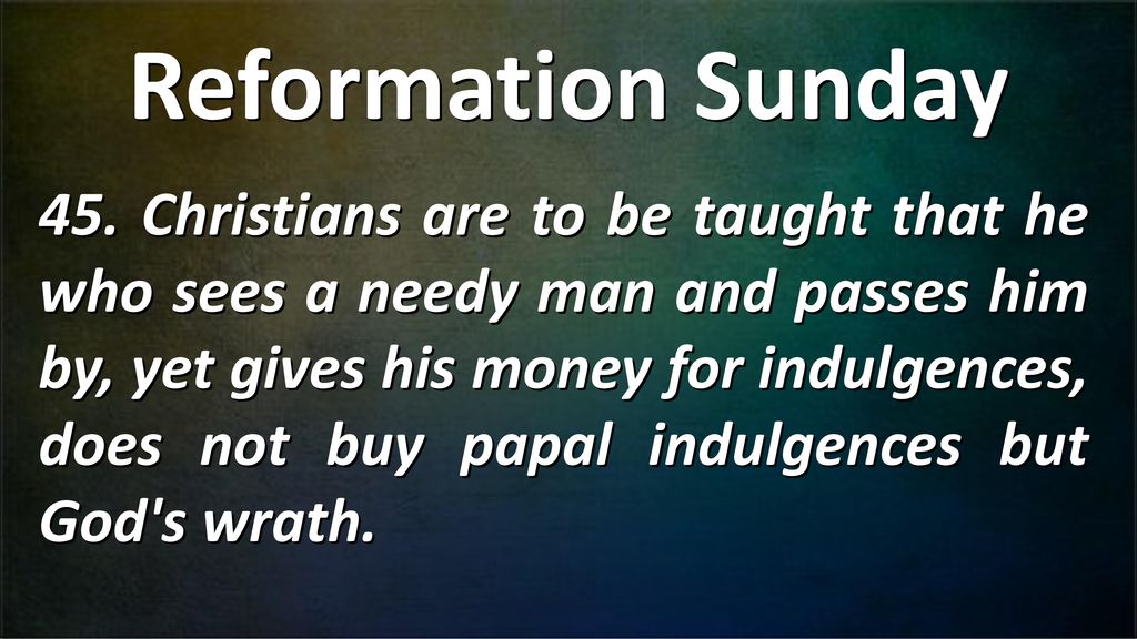 Reformation Sunday. - ppt download