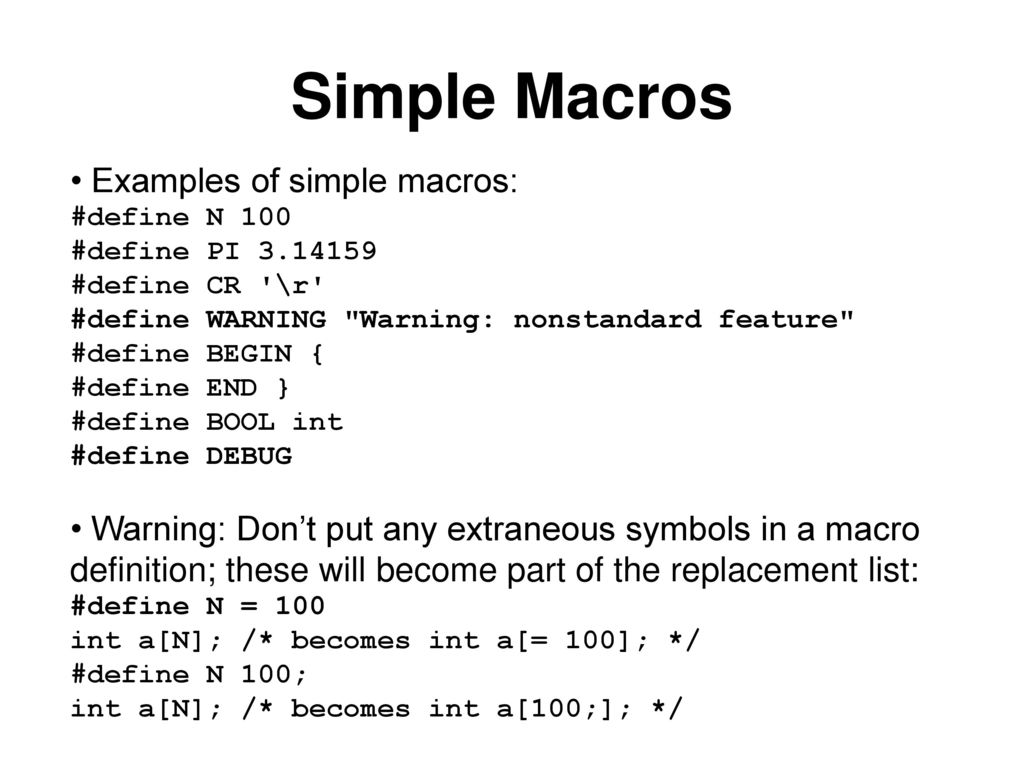 14. THE PREPROCESSOR. - ppt download