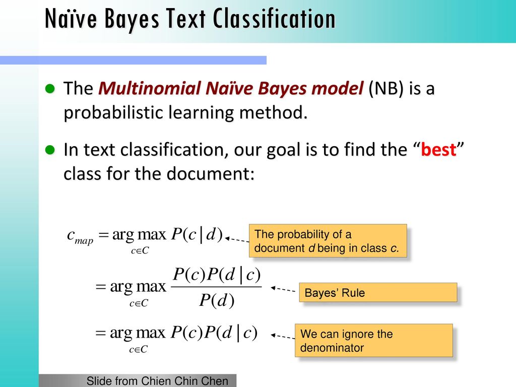 The Naïve Bayes algorithm - ppt download