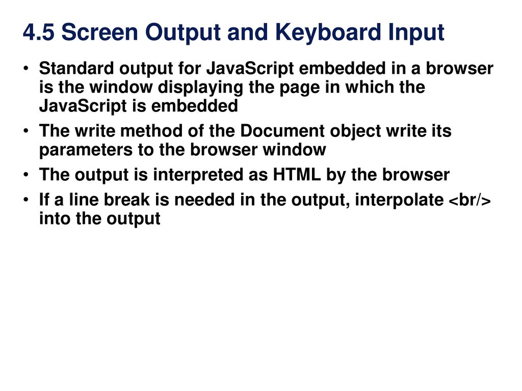 Chapter 4 Basics of JavaScript. - ppt download