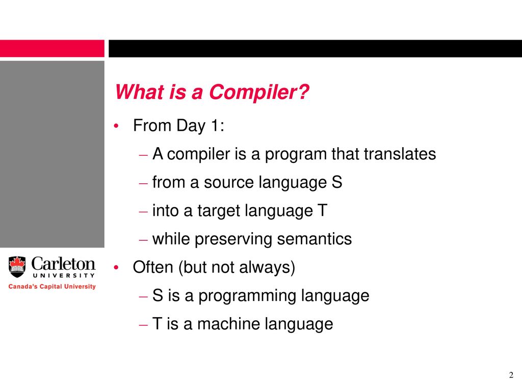 Want to Write a Compiler? - ppt download
