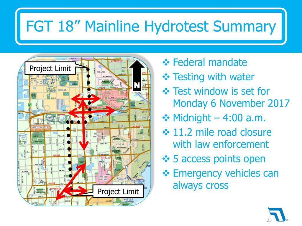 Florida Gas Transmission Mainline Hydrostatic Test - Ppt Download