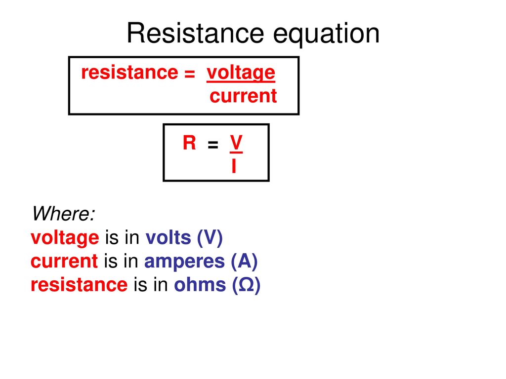 Edexcel Igcse Physics 2 4 Electrical Resistance Ppt Download