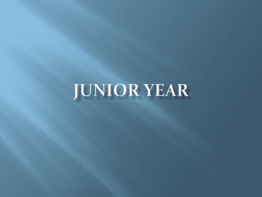 junior year collefe