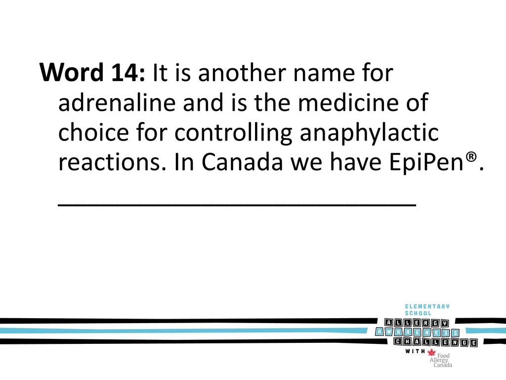 Food Allergy Spelling Bee ppt download