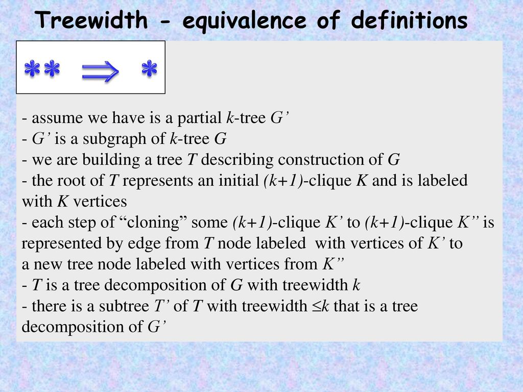 Parameterized complexity bounded tree width approaches ppt download