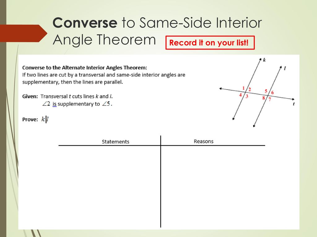 Unit 2 Parallel Lines And Angle Relationships Ppt Download