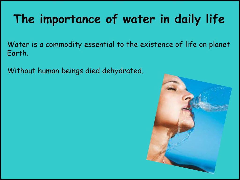 importance of water for human beings