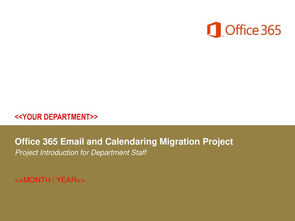 Office 365 and calendaring migration project ppt download