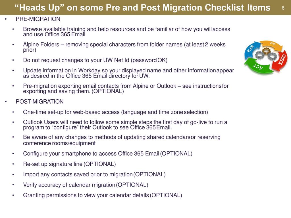 Office 365 and Calendaring Migration Project ppt download