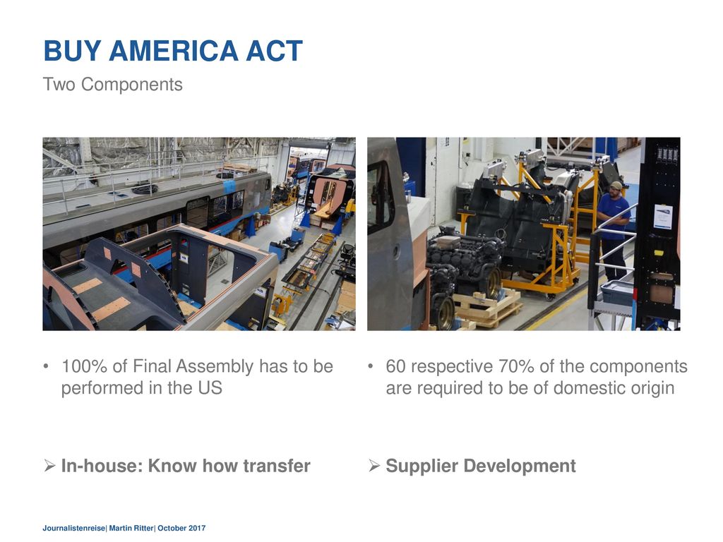 Buy America act Two Components
