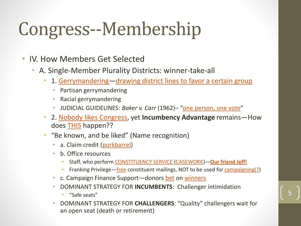 Choices Program Gerrymandering One Person One Vote Choices Program