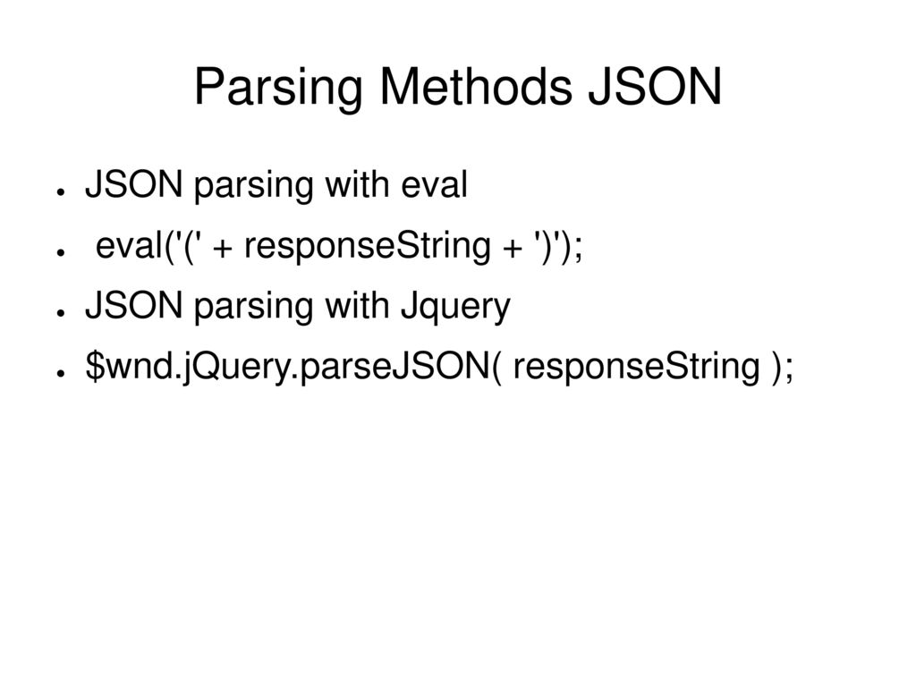 Xml vs json ppt download