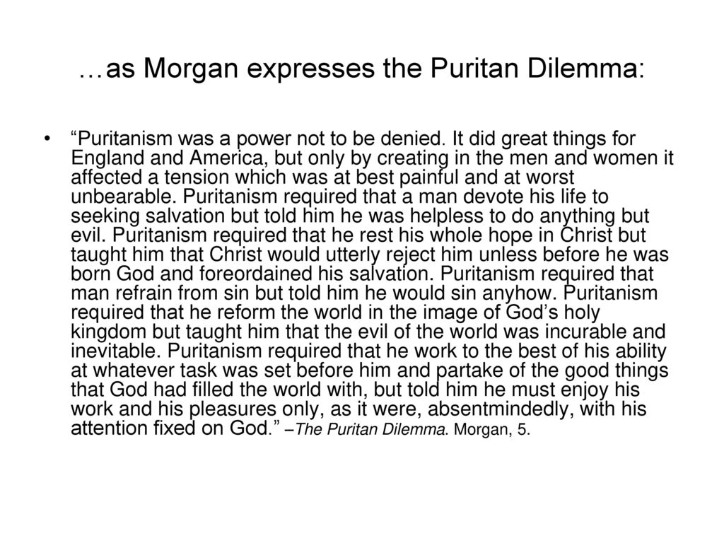 the puritan dilemma sparknotes