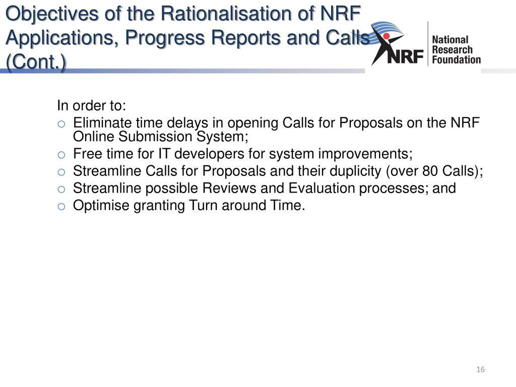 NRF RISA RENEWAL CONSOLIDATED ppt download