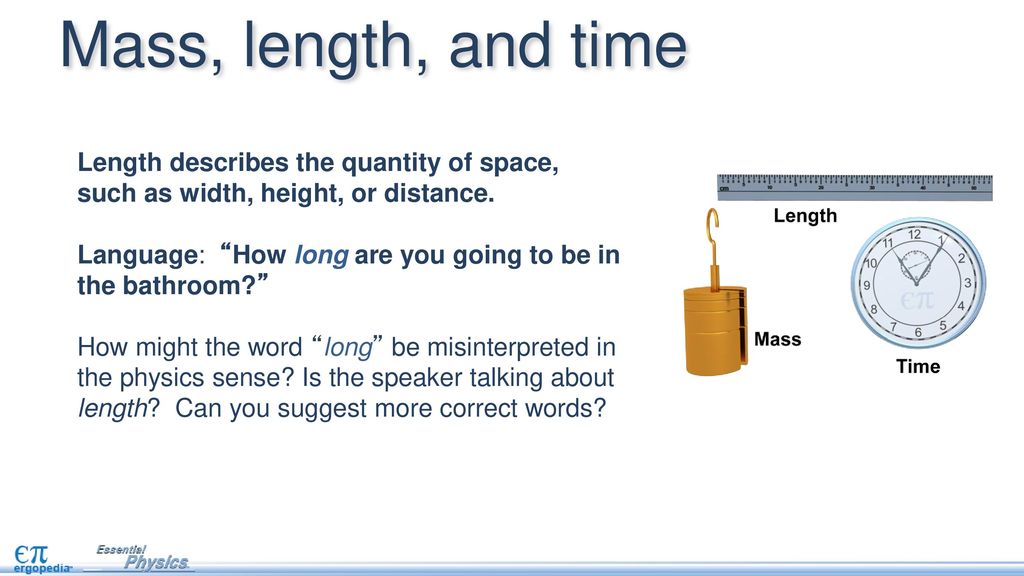 Length, mass, and time. - download
