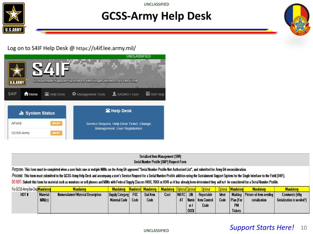 Serial Number Profiles In Gcss Army Ppt Download