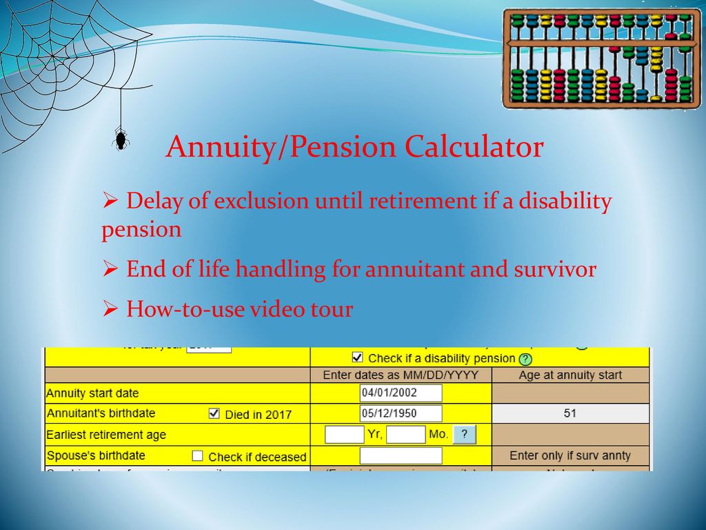 Colorado pension and annuity exclusion worksheet