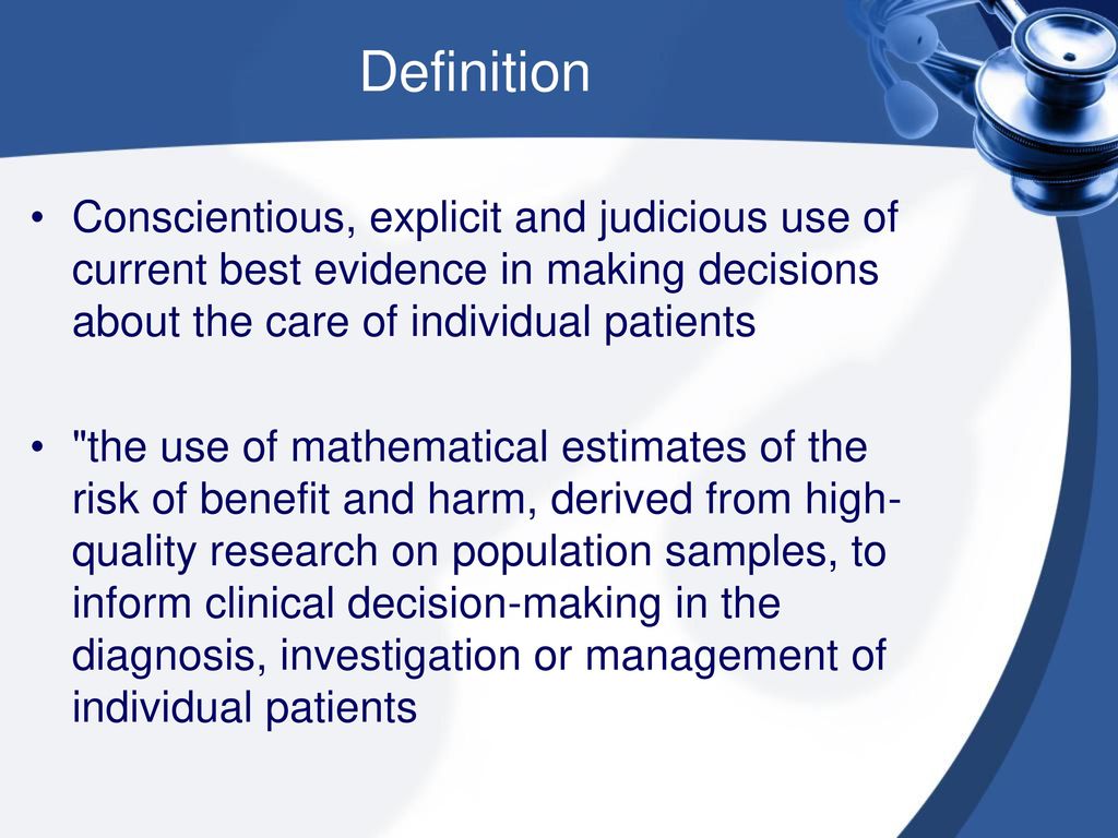 Evidence Based Medicine Ppt Download