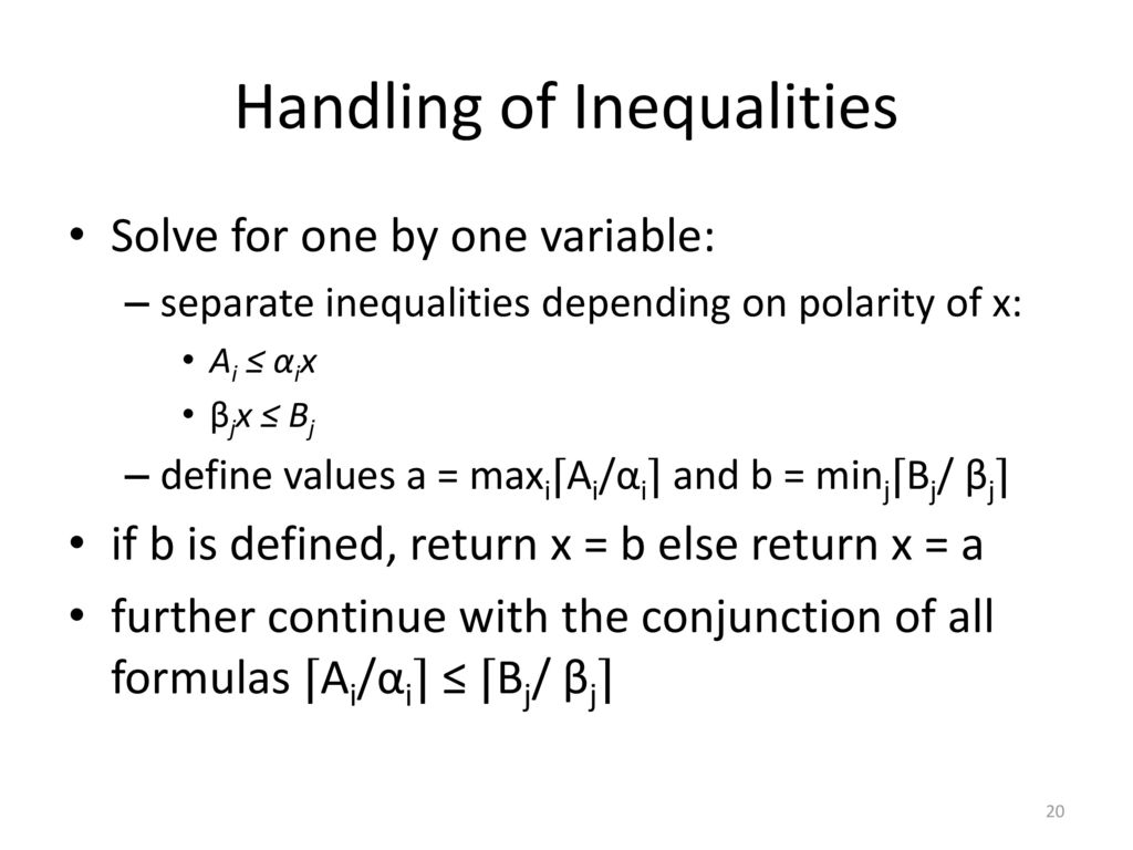 Synthesis using Variable Elimination - ppt download
