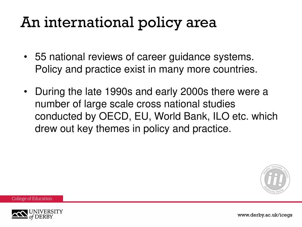 An international policy area