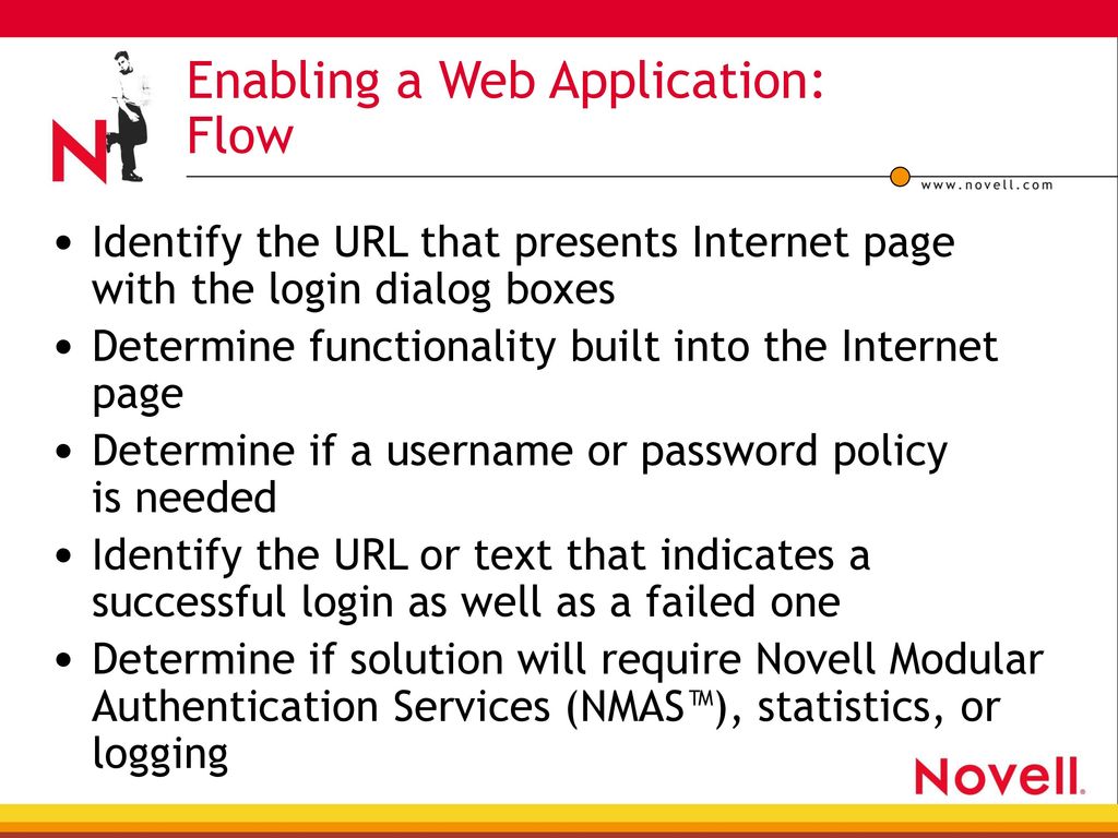 Enabling a Web Application: Flow
