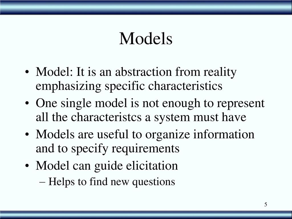 Modelling I Ppt Download