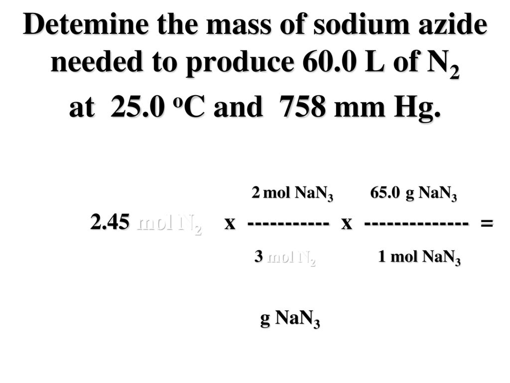 Using The Ideal Gas Law In Chemical Reactions Ppt Download