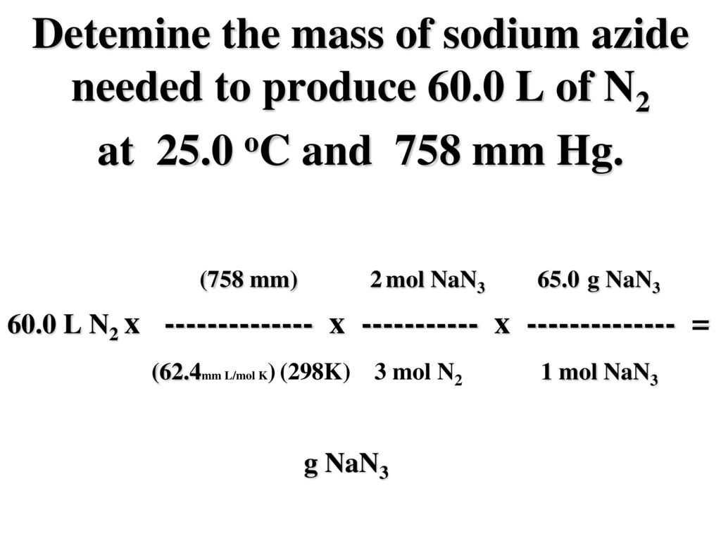 Using The Ideal Gas Law In Chemical Reactions Ppt Download