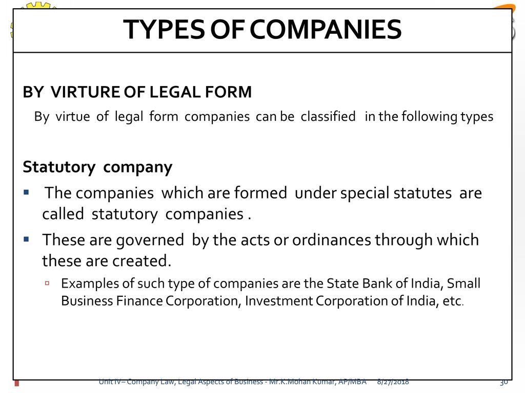 statutory company definition