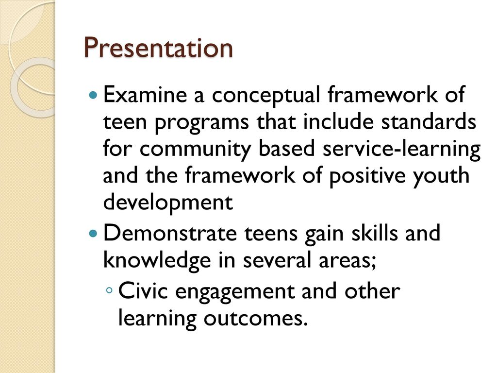 Positive Programs For Teens