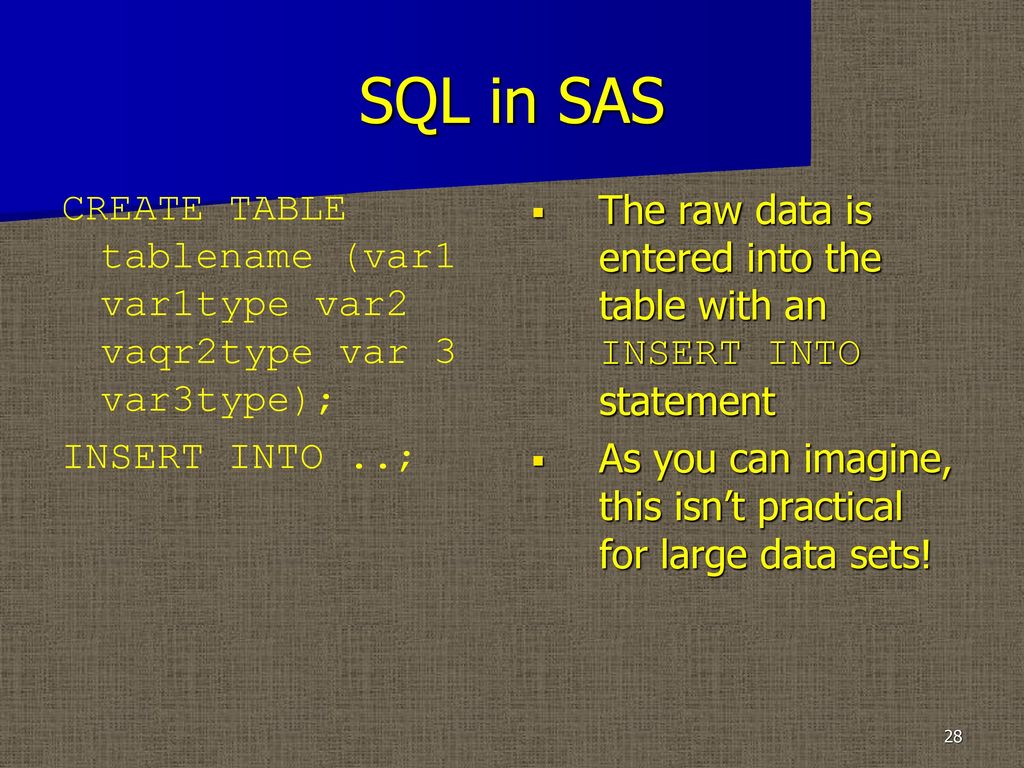 Sas chapter 10 exporting data ppt download