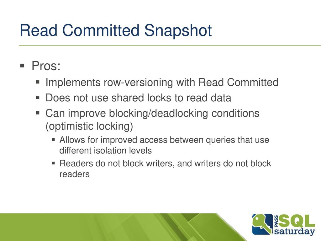 Isolation levels understanding transaction temper tantrums ppt download