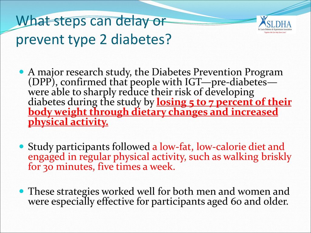 What steps can delay or prevent type 2 diabetes