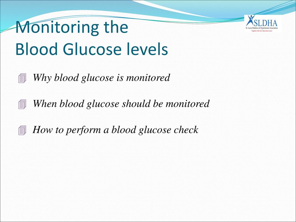 Monitoring the Blood Glucose levels