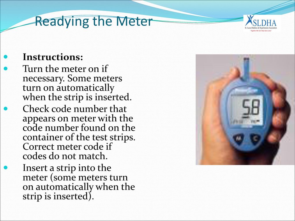 Readying the Meter Instructions: