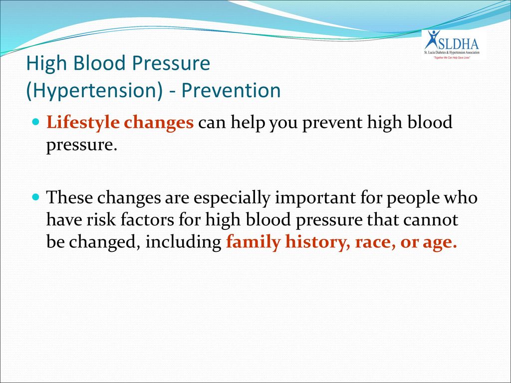 High Blood Pressure (Hypertension) - Prevention
