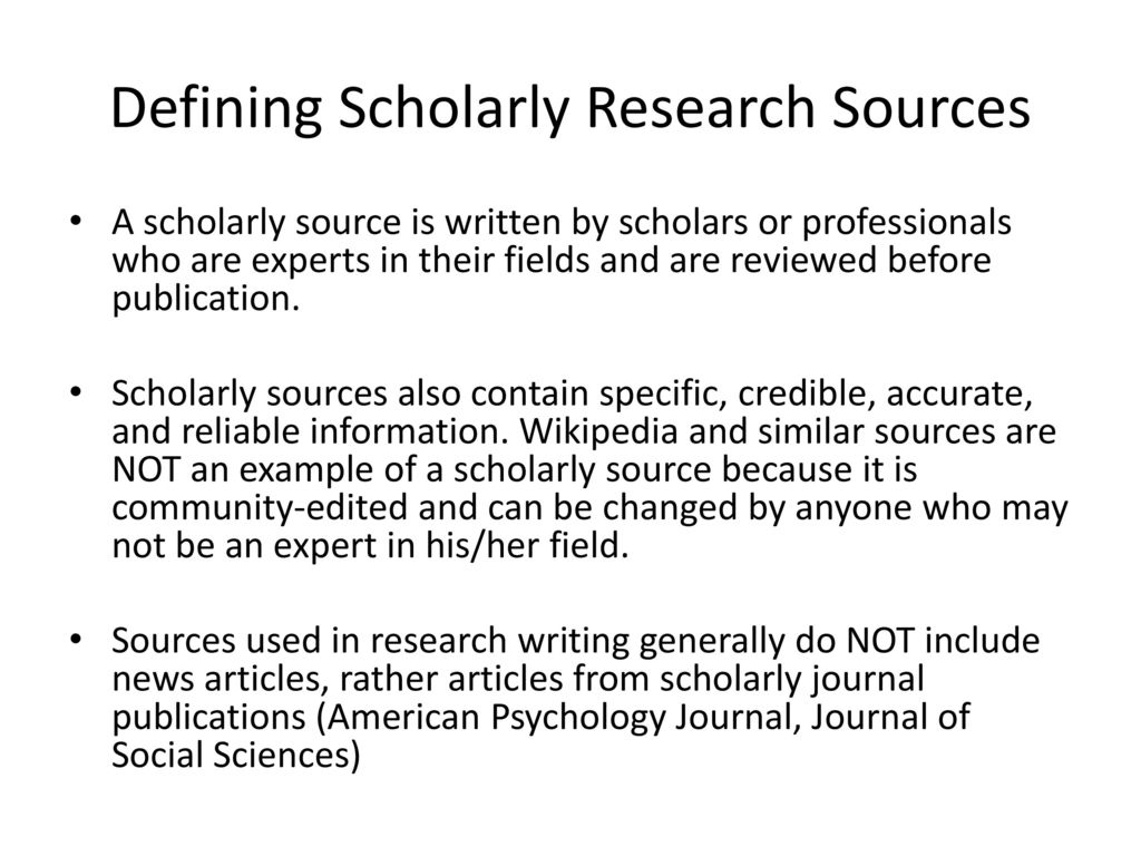 Introduction to reading evaluating citing scholarly research ppt
