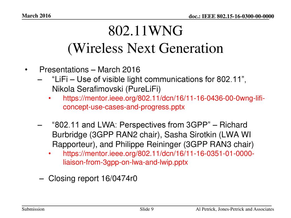 802.11WNG (Wireless Next Generation