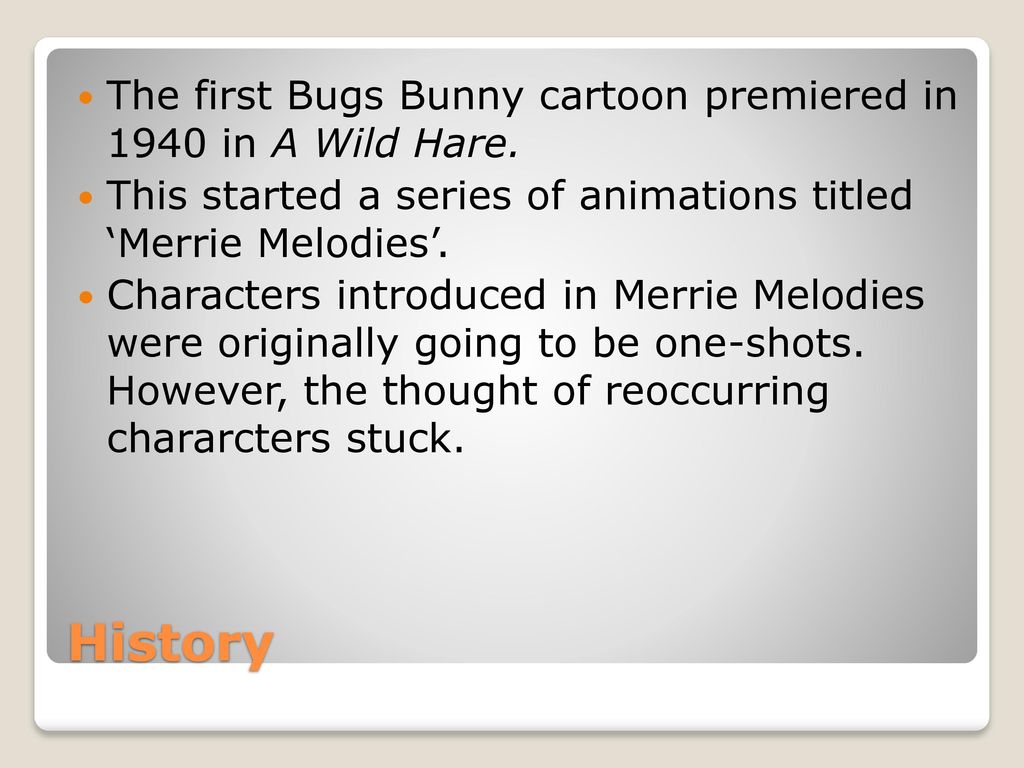 Bugs Bunny The face of Warner Bros.. - ppt download