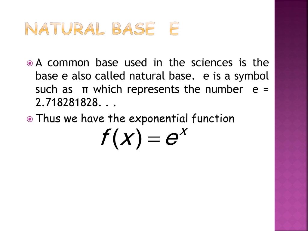 Exponential and Logarithmic Functions ppt download