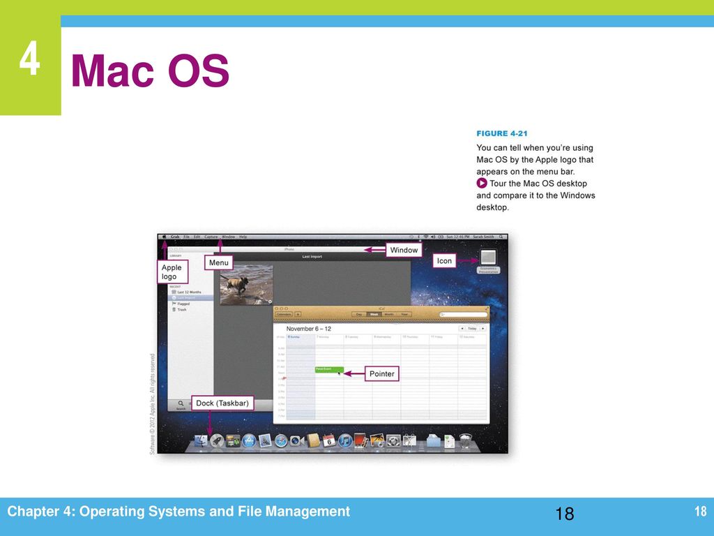 Mac OS 18 Chapter 4: Operating Systems and File Management